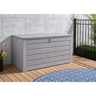 Cosco Home and Office 180 Gallon Metal and Plastic Deck Box (ACR2443_32507676)-Grey