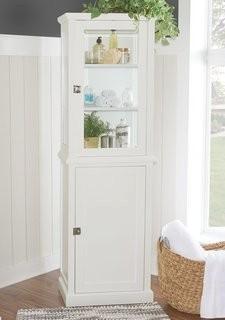 Birch Lane Pennington 21.65 W x 68.31 H Cabinet (BL12605) - White