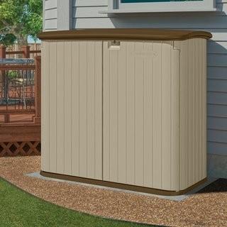 Suncast 4 ft. 8 in. W x 2 ft. 8 in. D Plastic Horizontal Garbage Shed (XA1517)