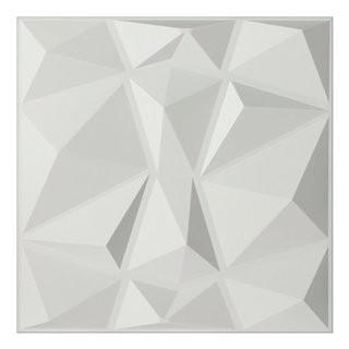 Orren Ellis Schurda Diamond 19.7 L x 19.7 W 3D Embossed Wallpaper Panel (DTAR1098) - 4 boxes of 12 panels each