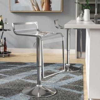 Wade Logan Klingbeil Adjustable Height Swivel Bar Stool (WDLN3615)