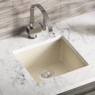 MR Direct Granite Composite 18 L x 17 W Undermount Kitchen Sink (MRDR1736_23601239) - Mocha
