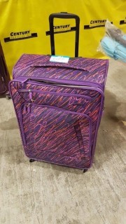 American Tourister Burst SS Max 29" Spinner - Purple/Orange Paint Splatter Color