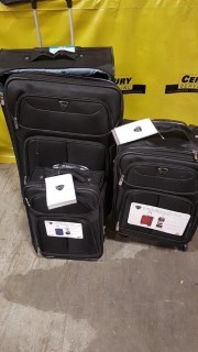 Travelers Club - 3 Pc Blk - Spinner Set