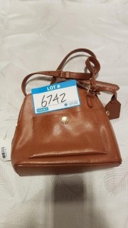 Ralph Lauren Ladies Small Crossbody - Brown Handbag