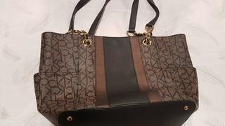 Calvin Klein - Ladies Blk/Brwn Handbag -