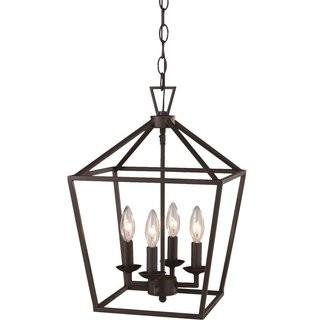 Laurel Foundry Modern Farmhouse Carmen 4-Light Pendant (LRFY3247_19400480) - Antique Silver
