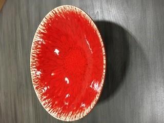 Red Ceramic Bowl - 3.31062