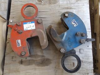 (2) 4 Ton Steel Clamps