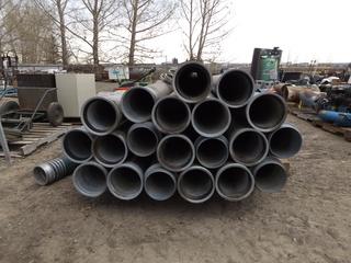 Lot of (20) 30"x8" Irrigation Pipes