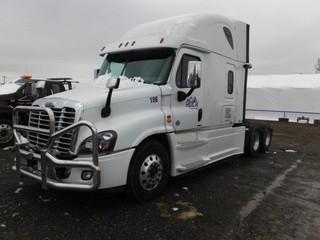 2016 Freightliner Cascadia T/A  Truck Tractor c/w Detroit 505 HP, Auto, A/C, Air Ride Susp., Engine Heater, 11R22.5 Tires. Showing 478,949 Kms.
S/N 3AKJGLD55GSHB5626