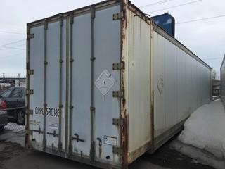 53' Insulated Storage Container c/w Reefer, Interior Lighting.
S/N CPPU 580183