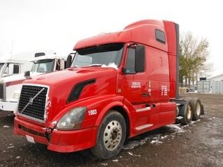 2013 Volvo T/A Truck Tractor c/w Volvo D13 405 HP, Auto,Sleeper,  Air Ride Susp. Work Orders Available In office. Showing 984,605 Kms.
S/N 4V4WDBJH0TN732428