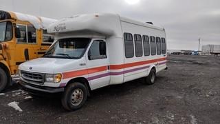 Ford E450 SD 16 Passenger Bus c/w Ford V10, Auto,  Wheel Chair Lift. 
Work Orders in Office.
S/N 1FDXE45S1YHC01979