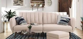 Novogratz Brittany Convertible Sofa in Light Pink (DRL1850)