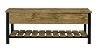 Walker Edison - 48" Open - Top Storage Bench w/shoe Shelf - B48PCCBBW