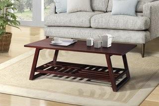 Charlton Home Durso Coffee Table (HRBD1100) - Dk Coffee
