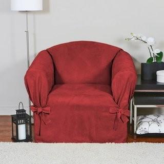 Red Barrel Studio Duvig Box Cushion Armchair Slipcover (RDBS3557_17355926) - Burgundy