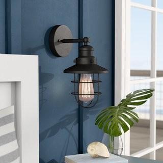 Breakwater Bay Chatterly 1-Light Armed Sconce BKWT3997) - Set of 2