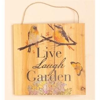 Worth Imports Live, Lunch, Garden Hanging Wood Sign WTHP1556)