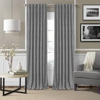 Eider & Ivory Aston Solid Blackout Thermal Rod Pocket Single Curtain Panel EDIV1049_32911033_32911032) - 52" x 84" - Linen - 2 Panels