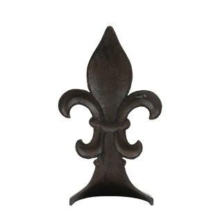 Fleur De Lis Living Brockway Fleur De Lis Door Cast Iron Stop FDLV1411)