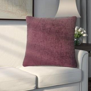 Charlton Home Willet Throw Pillow CHRL9483_25953453) - Wine Color - 2 pcs