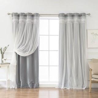 August Grove Loar Solid Blackout Thermal Grommet Curtain Panels (AGRV4741_31478278_31478273) - 52"  x 84" - Grey