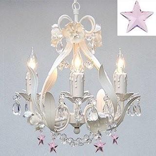 Willa Arlo Interiors Barrie Floral 4-Light Candle Style Chandelier (WRLO1257) - White