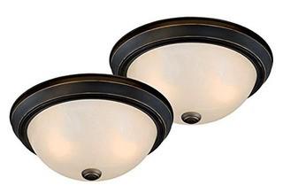 Vaxcel Twin Pack Ceiling Light - Rubbed Bronze - C0022