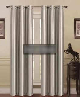 Chelsea Collection - Madonna Blackout - 2 Panels - 38" x 63" - Silver