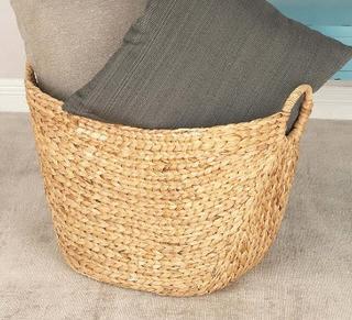 Wicker Hamper - Seagrass Basket - 21" x 17" - 48970