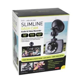 ITEK Slimline Dash Cam Video Recorder with Photo Mode, 1080P CB11-122