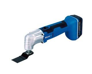 Bolton Pro 14.4V Oscilating Tool, c/w Angle Cutting Blade, Sander Pads, Cuttur Blade, Scraper, & 1/2 Round Cutter Blade-CB11-142