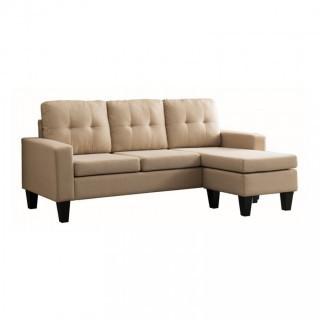 Milton Green Douglas Fabric Sectional Sofa-LightBrown_8023-LB