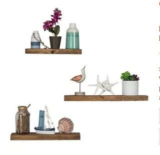 Del Hutson Designs True 3 Piece Floating Shelf Set DHUT1035_21632431)