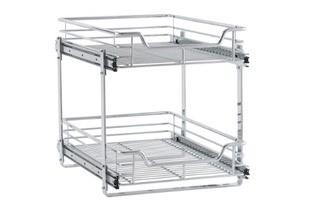 Dual Slide 2 Tier Under Sink Pull Out Drawer