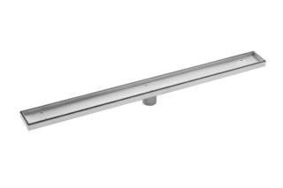 Soleil Stainless Steel Tile Insert Linear 2 Tile In Shower Drain" SOEI1661)