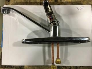 Polished Nickel - Lever Handle Kitchen Faucet - Chrome - (9-16) 