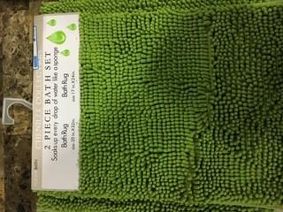 Marr 2 Piece Bath Mat Set - 20"  x32" - Mint Green