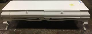 White 2 Drawer Coffee Table/ TV Stand/Console
