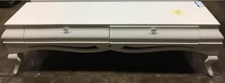 White 2 Drawer Coffee Table/ TV Stand/Console- Front Damage
