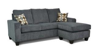 Piedmont Furniture Audrey Sofa Sectional - Color: Vermont Gray / Spectator Spa