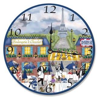 Stupell Industries Paris Dinner 12 Wall Clock (HIXW1029)