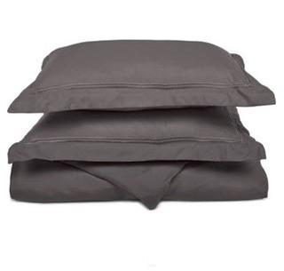 Luxor Treasures-Executive 3000 Full & Queen Duvet Set- Charcoal