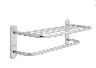 Madona-Viola 24 in. Wall Mounted Towel Rack in Polished Chrome