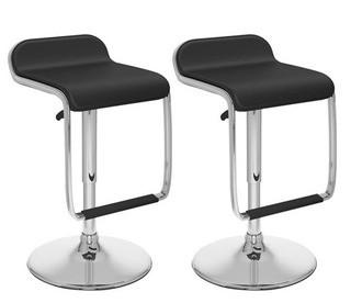 Corliving - DPV-206-B - Bar Chair - Set of 2 - Blk