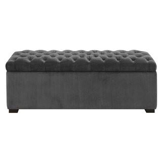 Alcott Hill Mabel Shoe Upholstered Storage Bench (ALTH1044_22798896) - Emerald