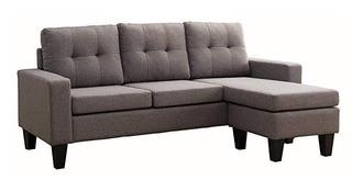 Milton - Light Grey Fabrtic Sectional Sofa - 8023-LightGray