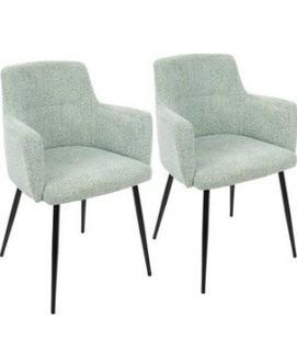Corrigan Studio Alfie Upholstered Dining Chair (CSTD5114_22556533) - Set of 2 - Dk. Grey
